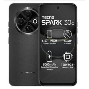 Tecno Spark 30C 6.6" 4GB RAM/128GB ROM Android 14 - Black