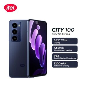 itel City 100 7.65mm" Slim Design 5200mah Android 128/4+8gb